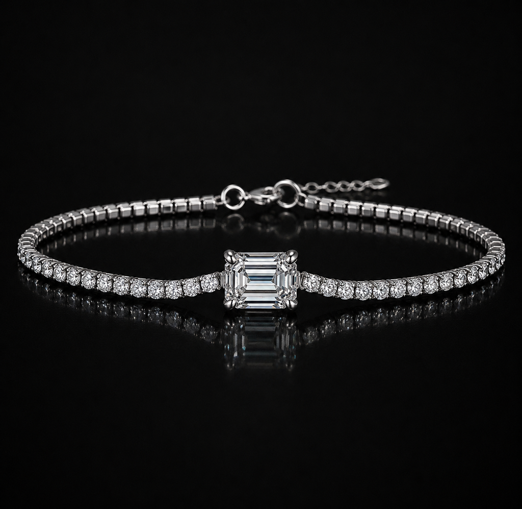 Pulseira Essenza Allure em Prata 925 e Moissanita