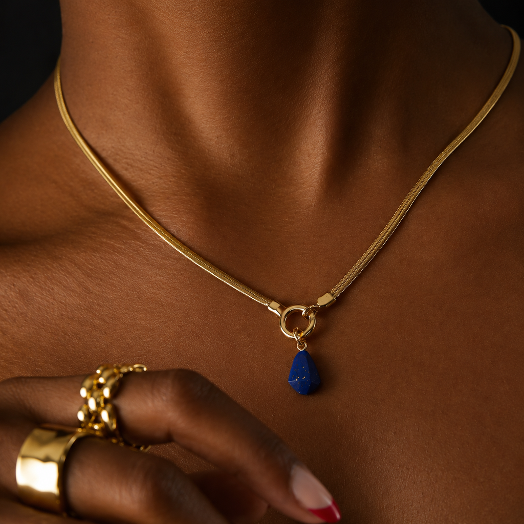 Colar Linea Lapis Lazulli