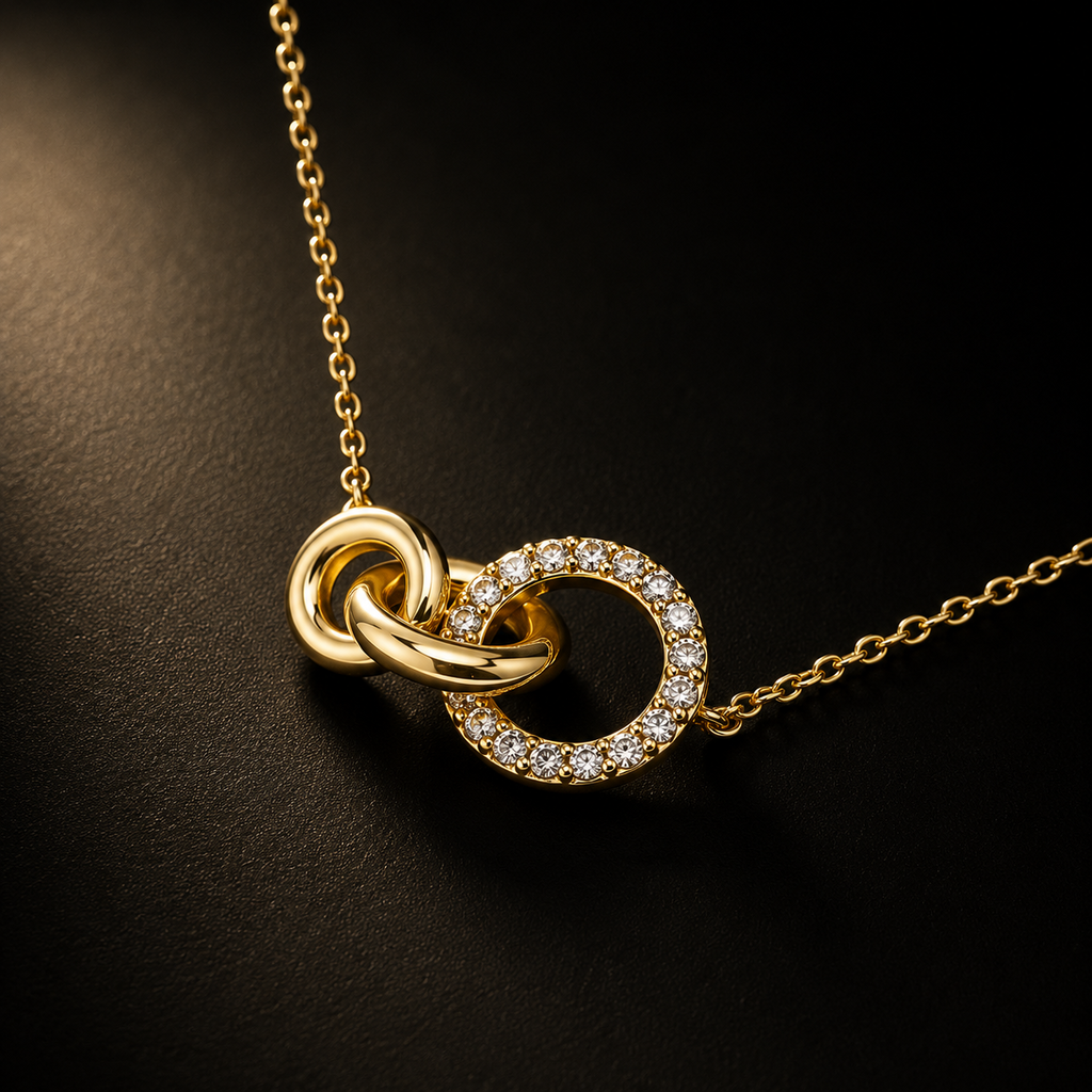Colar Angle Enlace em Prata 925