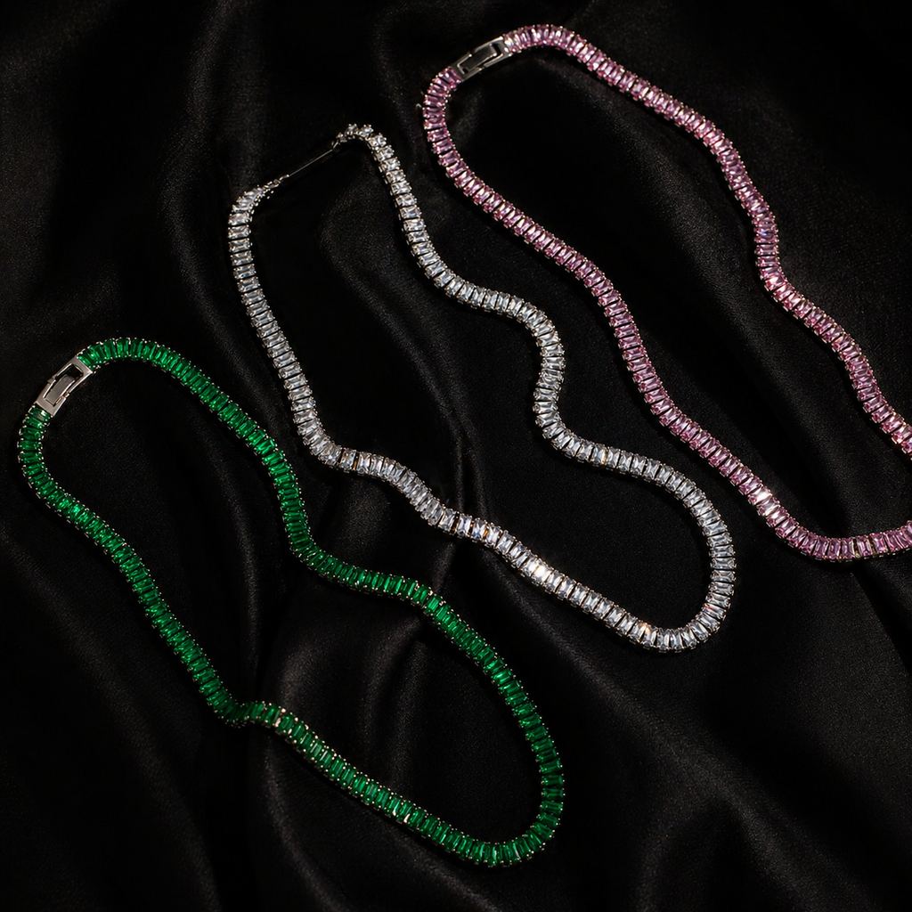 Choker Linea Riviera Baguete