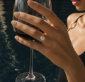 Solitário Essenza Allure em Prata 925 e Moissanita