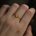 Anel Prisma Peridoto Lime em Prata 925
