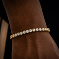 Pulseira Essenza Riviera em Prata 925 e Moissanita