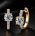 Argola Essenza Claire em Prata 925 e Moissanita