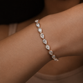 Pulseira Essenza Lumi em Prata 925 e Moissanita