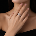 Anel Essenza Allure em Prata 925 e Moissanita