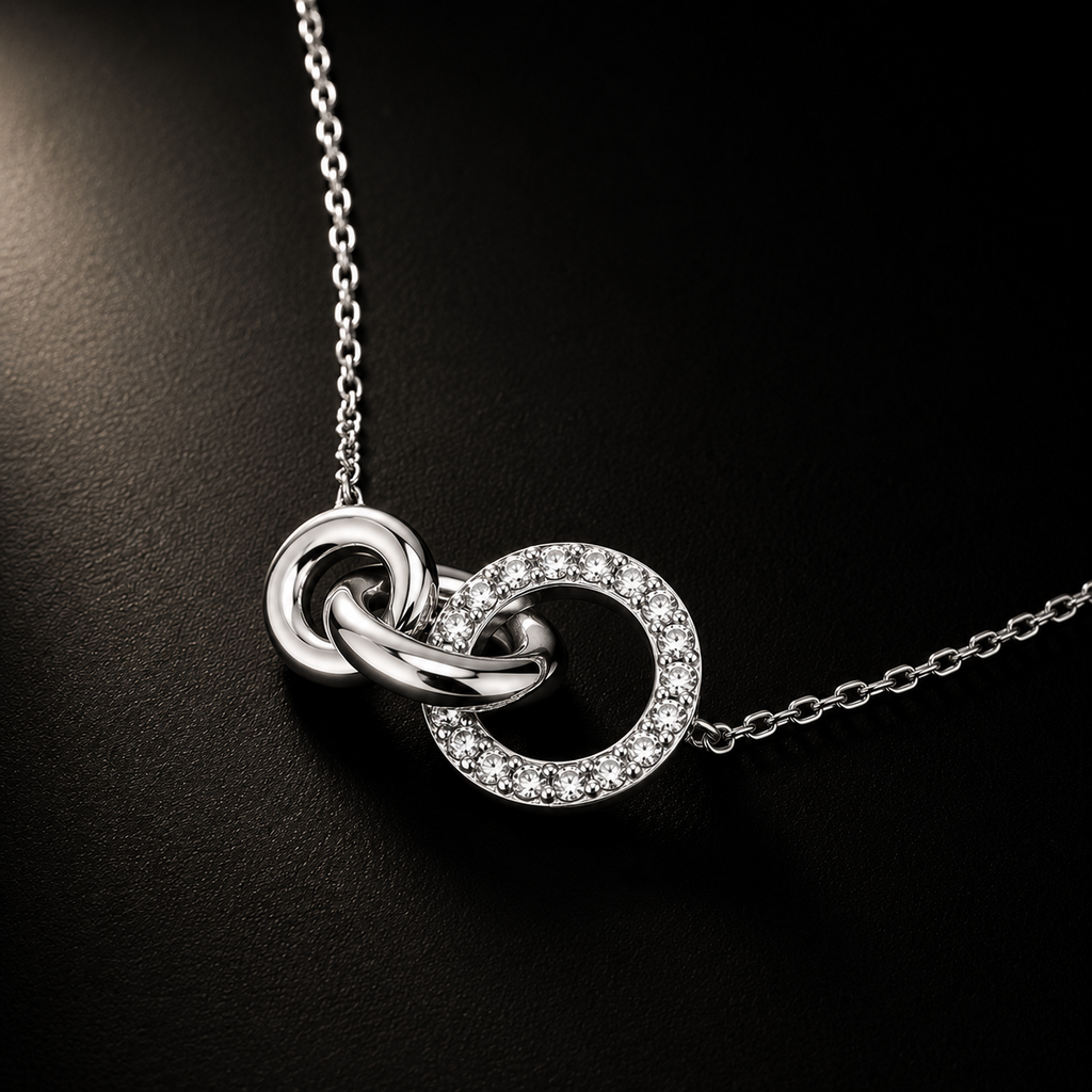 Colar Angle Enlace em Prata 925